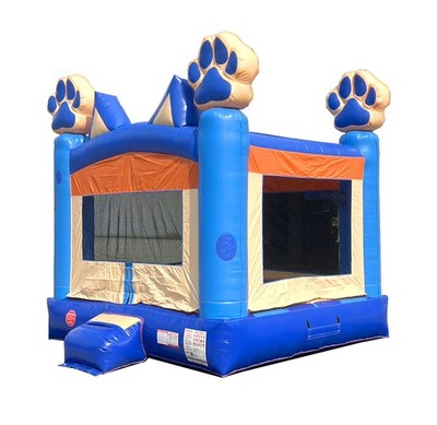 Crossover Inflatable Castle Bounce House Commercial Blue Dog Kids Jumper