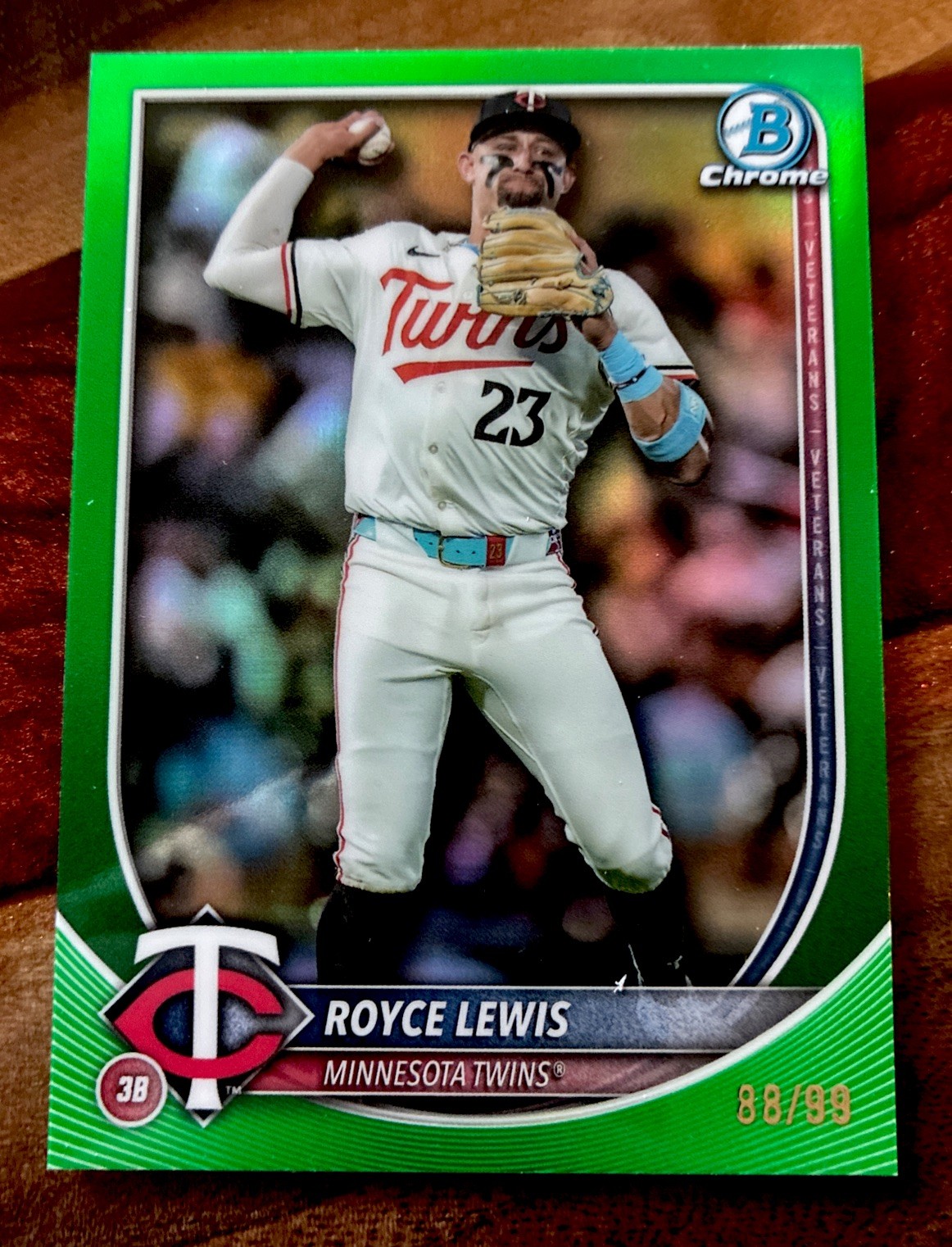 2025 Bowman Chrome - Royce Lewis, Royce Lewis #97 Green Refractor /99