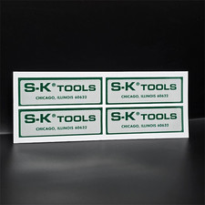 SK Tools Vintage Style DECALS, 2.25 Inch Viny...