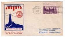 #750a Mt Ranier National Park 1934 FDC - Planty #18 Ed Kee