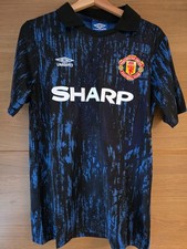 Man United 1992-93 Away M fits like S Shirt Retro Vintage