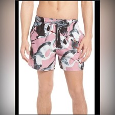 Ted Baker London Wingman Bird Print Swim Shorts size 6 XXL