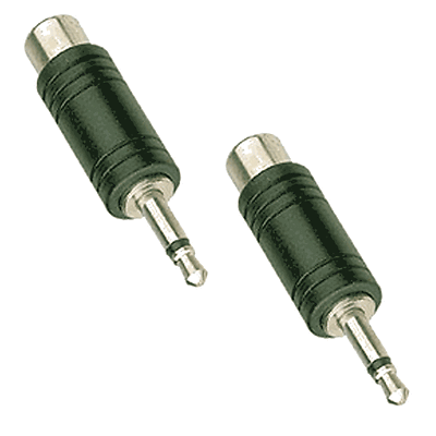 Lot De 2 Adaptateurs Jack 3,5 Mm Mâle Vers Femelle - Pour Microphone Autoradio, Répéteur Infrarouge | Contacts Plaqués Or, Plug And Play