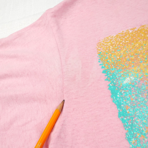 Vintage Florida T Shirt 80s Large Pink Paper Thin Orlando Seashell Burnout Puff - Picture 6 of 16
