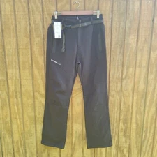 Moerdeng NWT Black Belted Lined Soft Cargo Ski Outdoor Pants Womens Size S