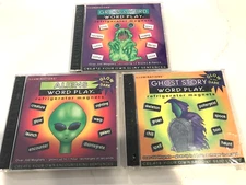Lot 3 Word Play Refrigerator Magnet Ghost/Alien/Gross & Weird Learn Vocabulary