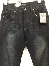 NWT PACIFIC BLUES BOYS BLACK WASH DISTRESSED STRAIGHT LEG JEAN SIZE 14
