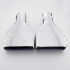 2pcs 2.5 Inch Id Square Stainless Steel Rectangular Exhaust Tip For C3 Corvette