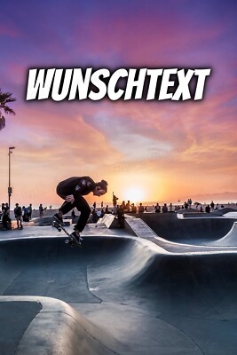 Skater eßbar Tortenbild Party Deko personalisiert Geschenk Geburtstag Skateboard