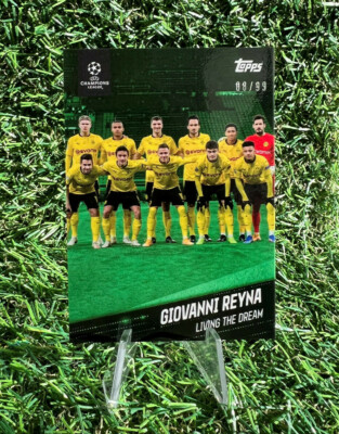 Giovanni Reyna Topps American Dream Curated Set Borussia Dortmund Team Card /99
