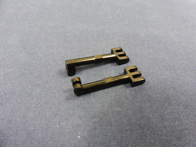 LEGO  2x Scharnier Stange 3 Finger schwarz 2,5 L Space 2923  4551 4564 4558 6991
