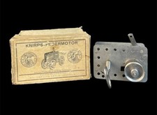 Alter Knirps Federmotor Inkl. Schl&uuml;ssel Im Karton Unbenutzt Ca. 1930/50