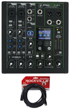 Mackie ProFX6v3+ 6-Channel Mixer w/Enhanced FX/USB Recording/Bluetooth+XLR Cable