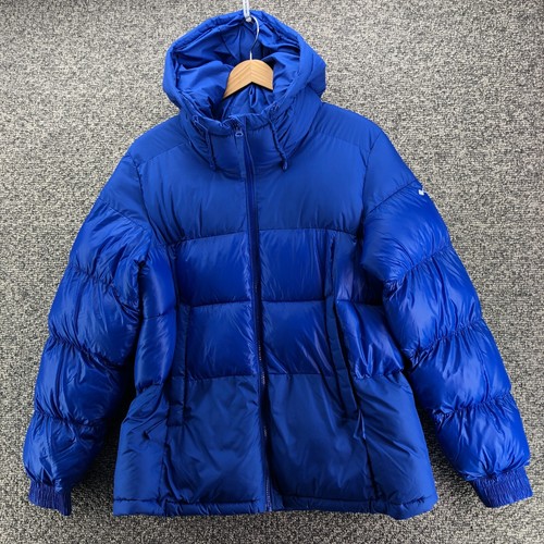 Columbia Pike Lake II Insulated Omni Heat Puffer Jacket Blue Womens Sz L 1909281