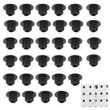 60PCS Pegboard Hook Locks Peg Hook Locks Clips for 1/4 Inch Peg Board Pegboar...