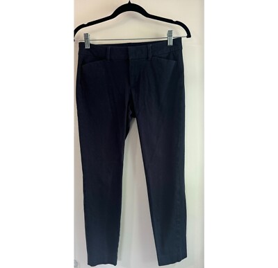 Old Navy Pixie Never Fade Pants Womens Size 4 Navy Blue Skinny Chino