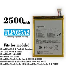 Batería para Alcatel Pop 2 5.0 C9 One Touch Idol X Plus Blackberry Z3 (TLP025A2)
