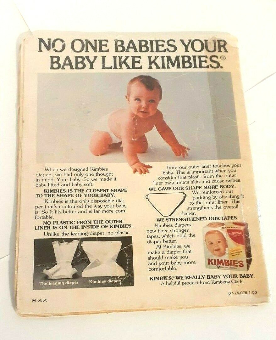 Tootle Book With Kimbies Diaper Ad. Large Ad on back Cover.13th