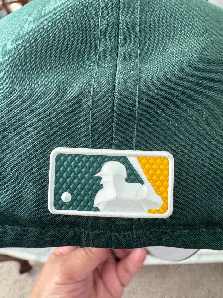Boné Oakland A's Athletics New Era 59Fifty Batting Practice tamanho G (7 7/8) verde - Imagem 2 de 2