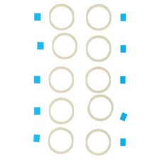 Home Button Spacer Ring for Apple iPad Mini 3 Air 2 Pro 9.7 White 10 Pack