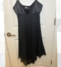 Nine West Black Spaghetti Strap Dress | size 14