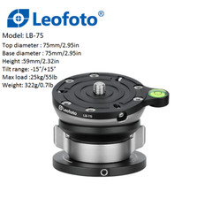 New Leofoto LB-75 Leveling Base with butterfly handle/Max Load:55lb/easy control