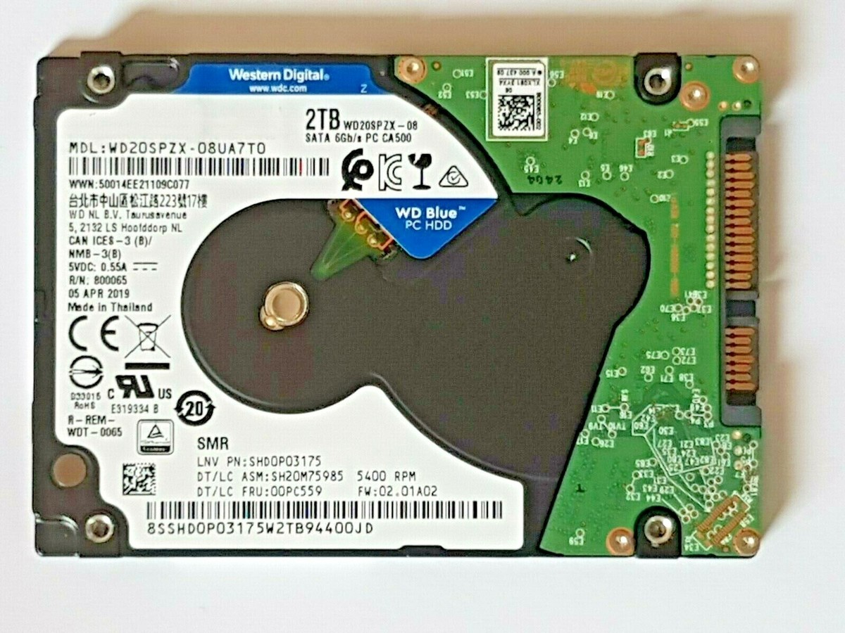 WD20SPZX-08UA7T0 SN WXQ1Exxxxxx 05 APR 2019 Thailand | eBay