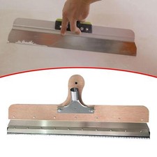 Scraper with Wooden Handle Self Levelling Cement Tool for Coating Skimming