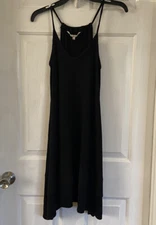 RACHEL Rachel Roy Dress Swing Trapeze Tank Dress Black Size Small