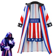 Adonis Creed Cosplay Robe Boxing Shorts Costume Movie Creed III Role Play