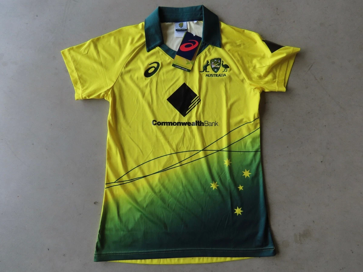 Asics Australian Cricket Women s Size 12 ODI 2021 22 Home Jersey Shirt NEW