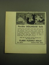 1958 Flagg Flexible Dolls Advertisement - Flexible Dollhouse Dolls