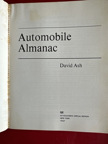 Automóvil Almanaque por David Ash 1967 coches de carreras evaluaciones récords de velocidad en tierra - Imagen 3 de 9