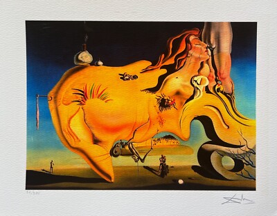 Salvador Dali THE GREAT MASTURBATOR Facsimile Signed Numbered Giclee 12'' x 16''