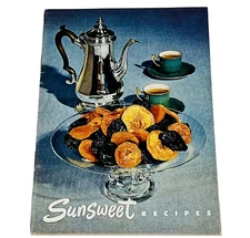 1950 Sunsweet Recipes Booklet California Prune Apricot Growers Cookbook Book