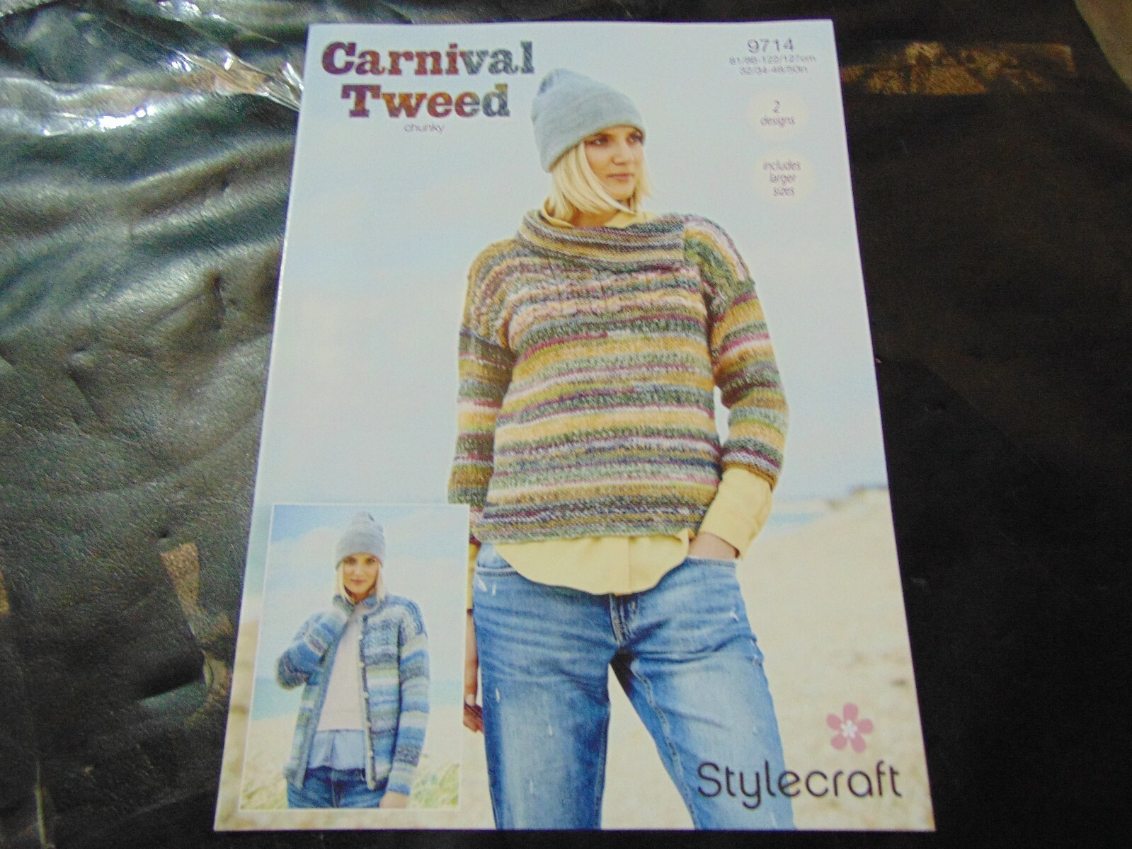 Stylecraft Chunky Knitting Pattern 9714 2 Designs Cardigan & Sweater 32/34-48/50