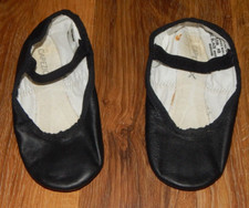 PRESCHOOL SIZE 12 M CAPEZIO BRAND BLACK BALLET SHOES-- 2--VERY NEAR EXCELLENT