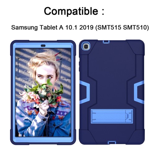 Galaxy Tab A 10.1 Case SM-T510/T515 Heavy Duty Rugged FullBody Hybrid Protective - Picture 22 of 88