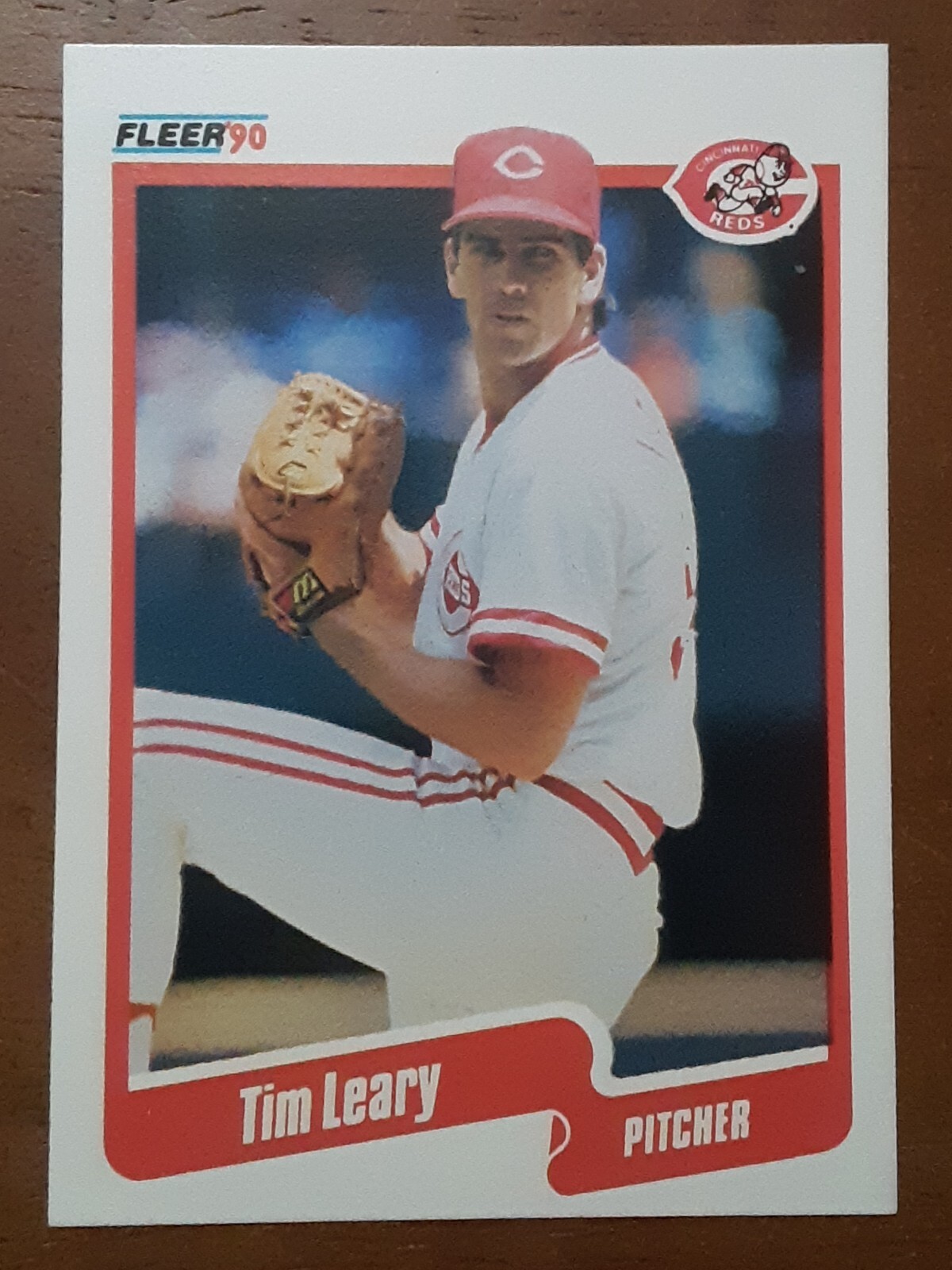 1990 Fleer TIM LEARY Baseball Card 424. CINCINNATI REDS. eBay