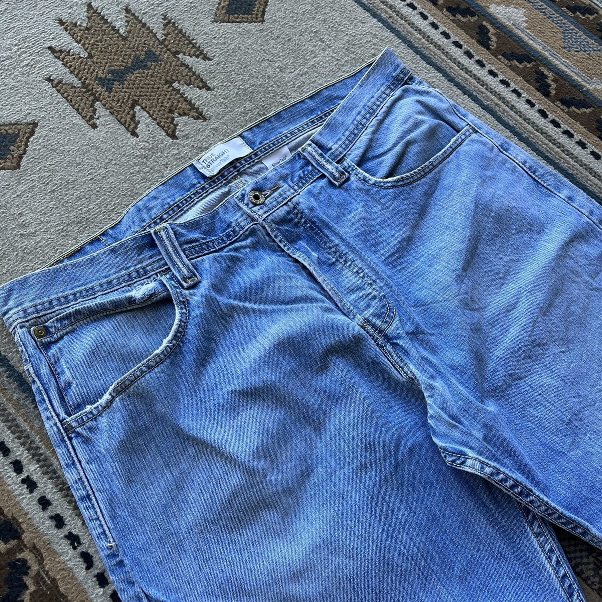 Vintage Levi's Silvertab True Straight Blue Denim Jeans 38X30
