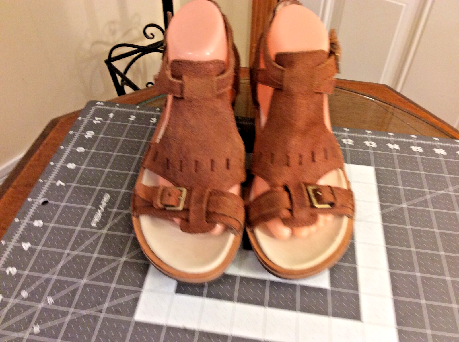 Merrell Sirah Mantello Zeppa Prairie Marrone Sandalo Comfort Taglia US 10 Cinturino