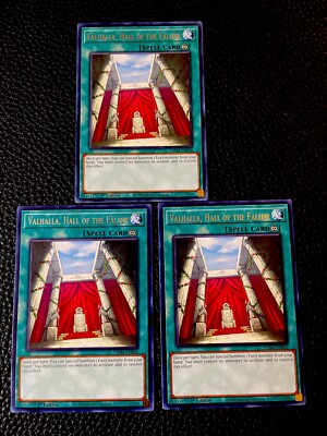 Valhalla, Hall Of The Fallen (x3) VASM-EN056 Yugioh 1st Edition (New) Rare
