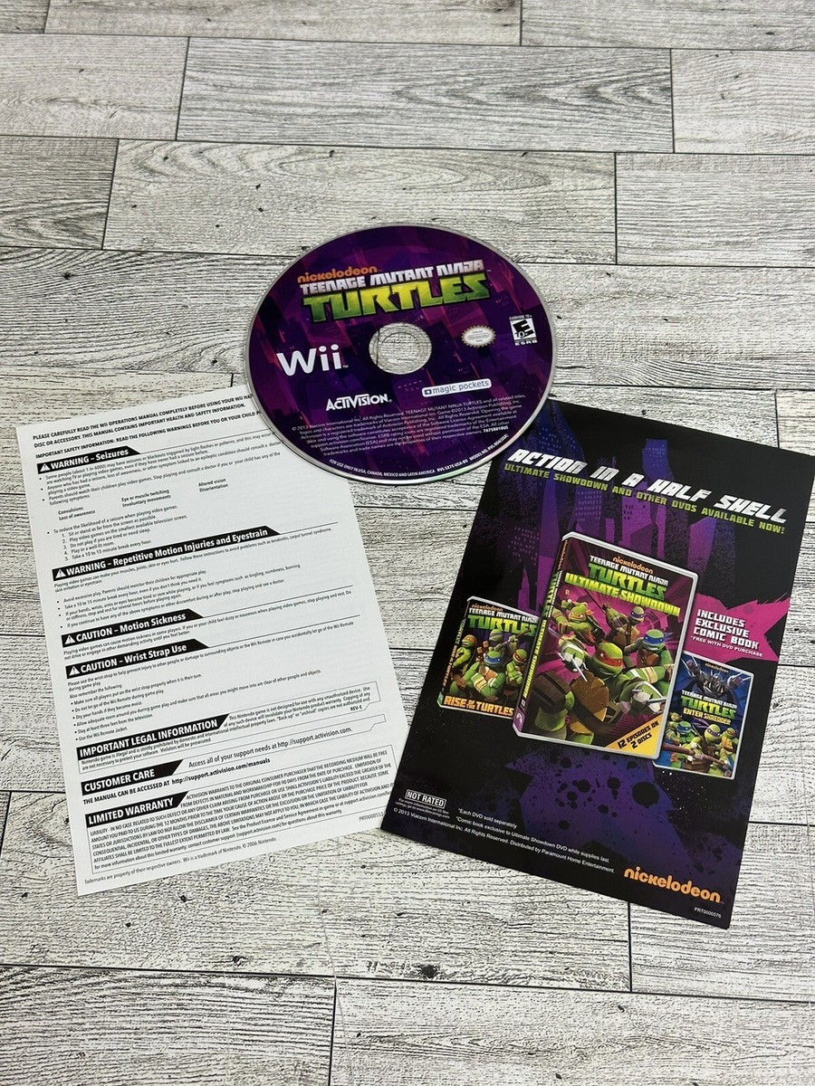 Nintendo Wii Nickelodeon Teenage Mutant Ninja Turtles Wii Game