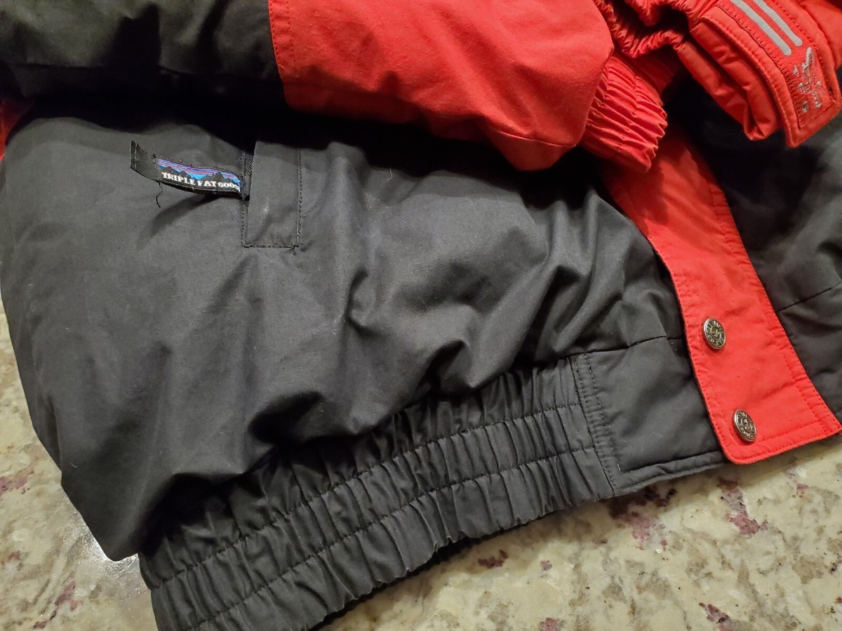FATジャケット VTG Triple FAT Goose Jacket Mens Large XL Multicolor Black