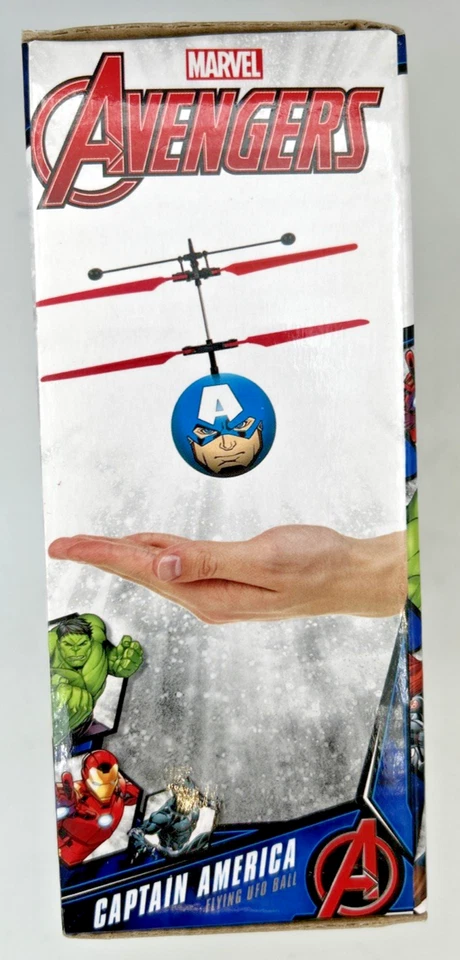 Marvel Avengers Captain America Flying UFO Ball New In Box Ages 6+ Great Gift - Image 4 of 4