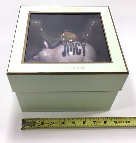 JUICY COUTURE Scegli maiali succosi che possono volare ceramica rosa vintage maiale in scatola - Foto 10 di 10