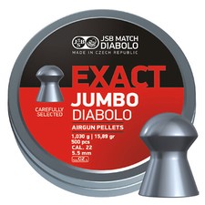 JSB Exact Jumbo Diabolo .22 5.51mm 15.89gr Airgun Pellets 500 Tin