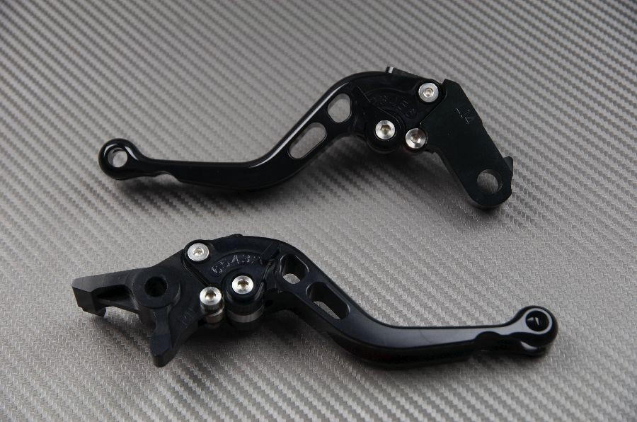 Leviers de frein court CNC noir Suzuki GSXR 600 SRAD 1997 commandes moto