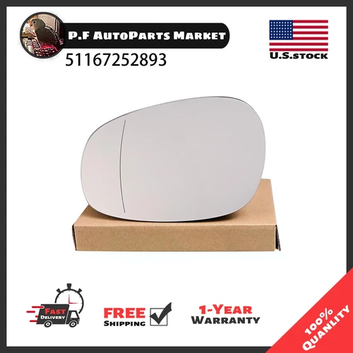 Mirror Glass For BMW 128i 135i 328i 335i 2010-2013 Passenger Right Side | 4 Pin