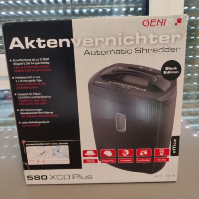 Aktenvernichter GENIE 580 XCD Plus (neu/ungenutzt, geöffnet)